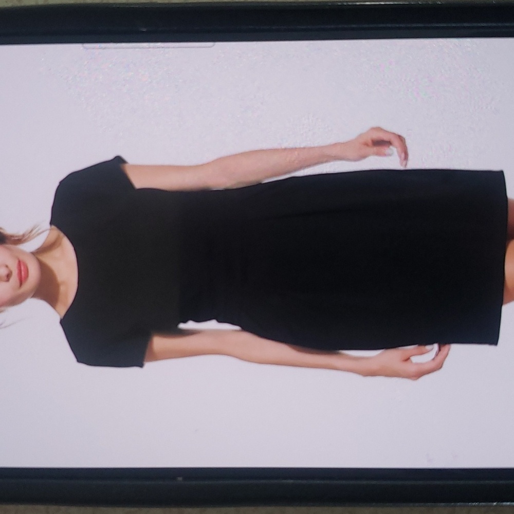 little black dress mini dress black size large has pockets
